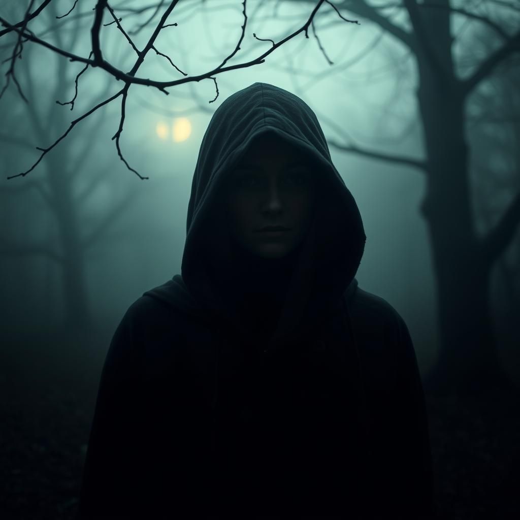 Mysterious Figure in Edinburgh Park, Digital Art