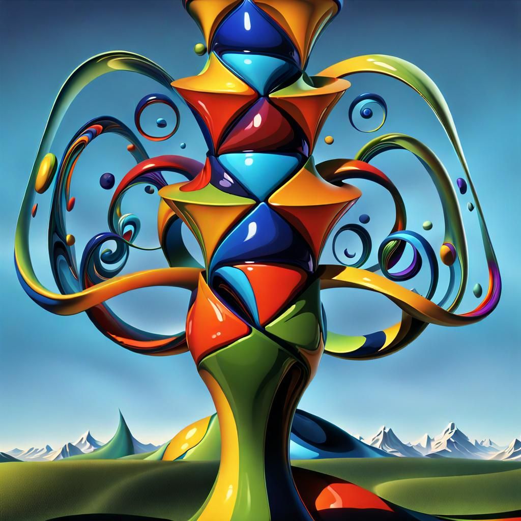 Abstract Warping Vectors in Psychedelic 3D