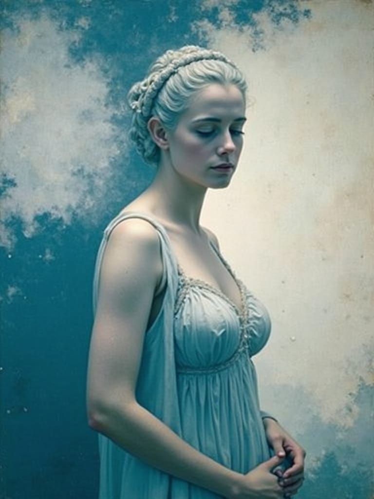 Renaissance Beauty in Oil Paint