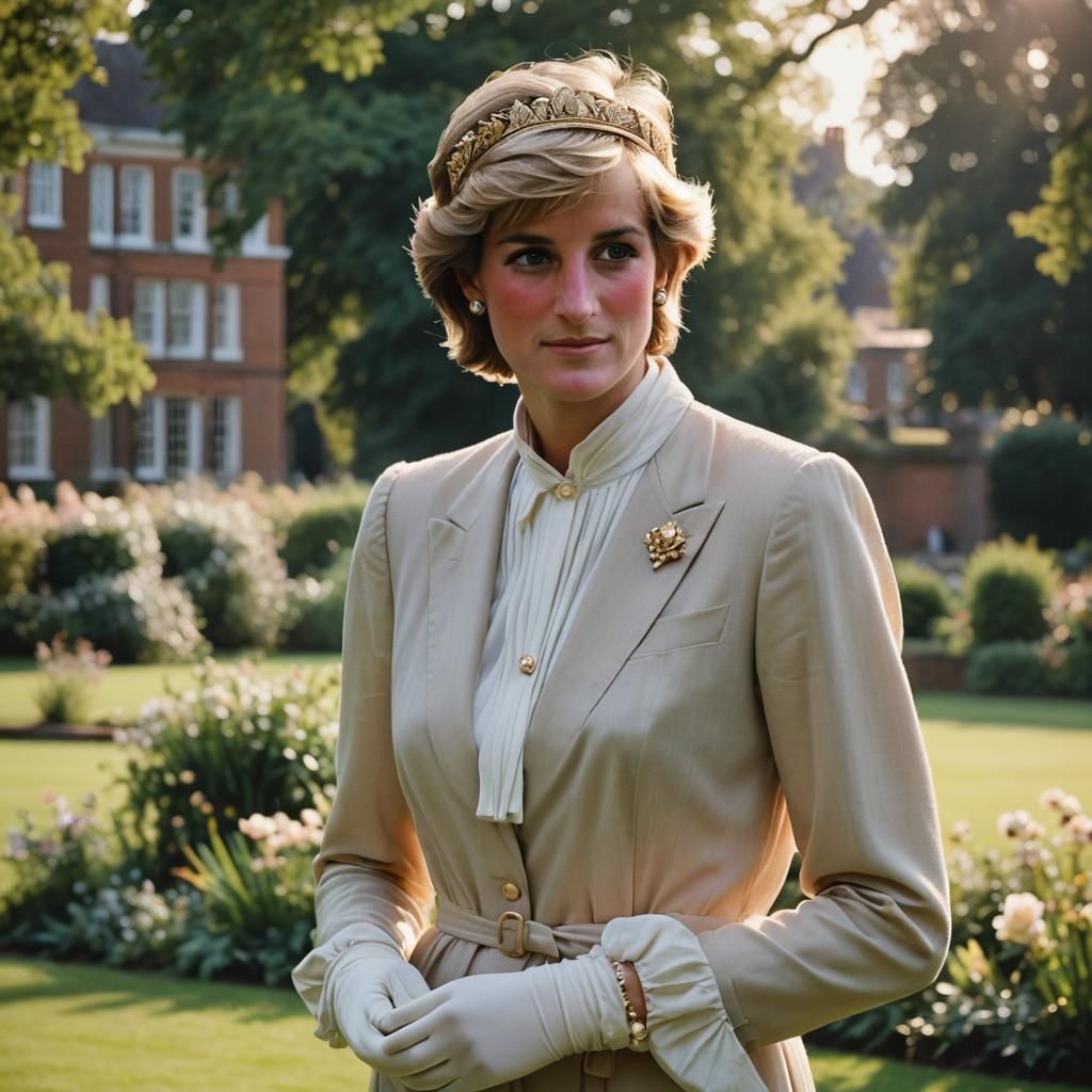 Princess Diana Portrait in Kensington Gardens