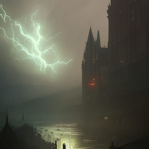 Epic Thunderstorm Art: Dynamic Lighting and Deep Color