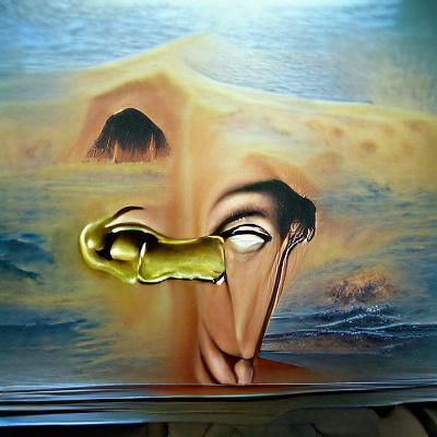 Surrealist Composition in Salvador Dali Style