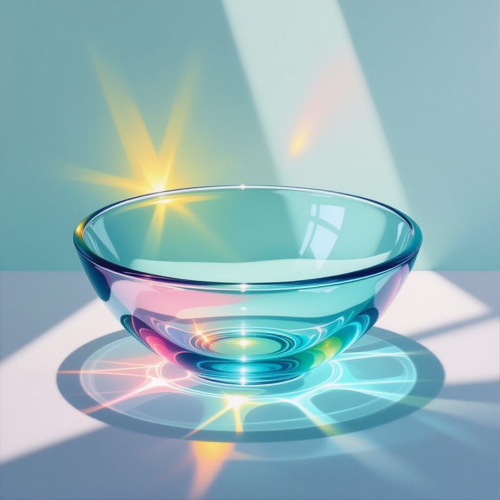 Ethereal Sea Glass Bowl Painting