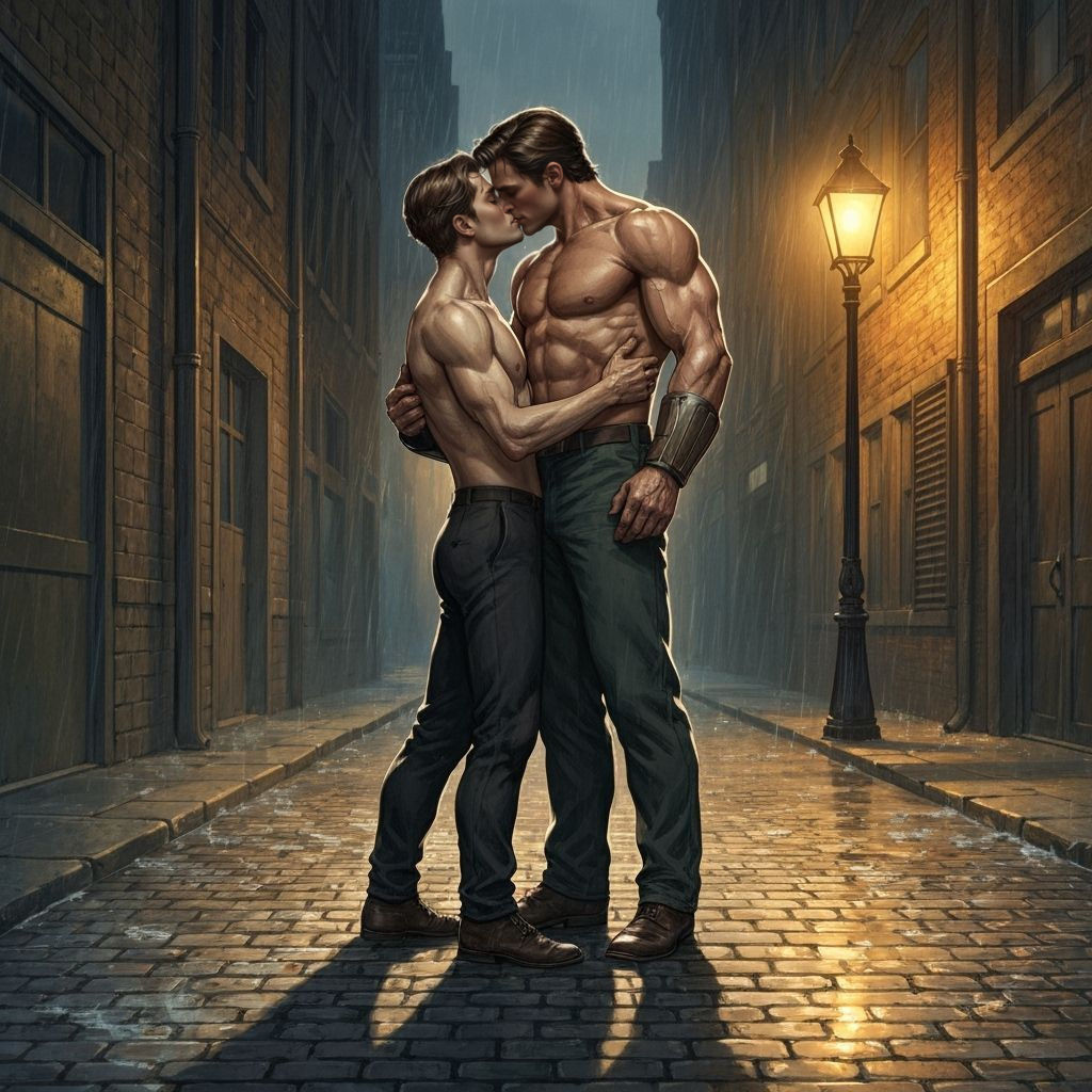 1920s New York Romance: Steve and Bucky Kiss