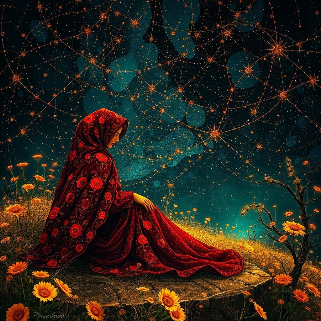 Share My Grief: Pointillist Concept Art Photography