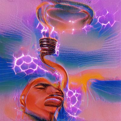 Abstract Energy Burst in Vivid Colors