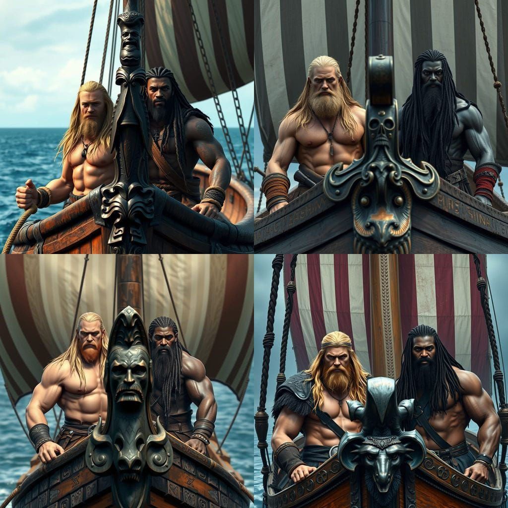 Vikings under sail