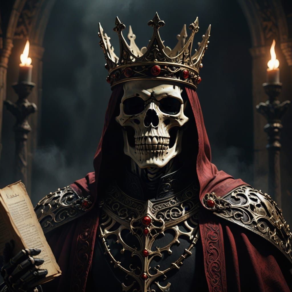 Skeletal King Issues Dark Fantasy Decree