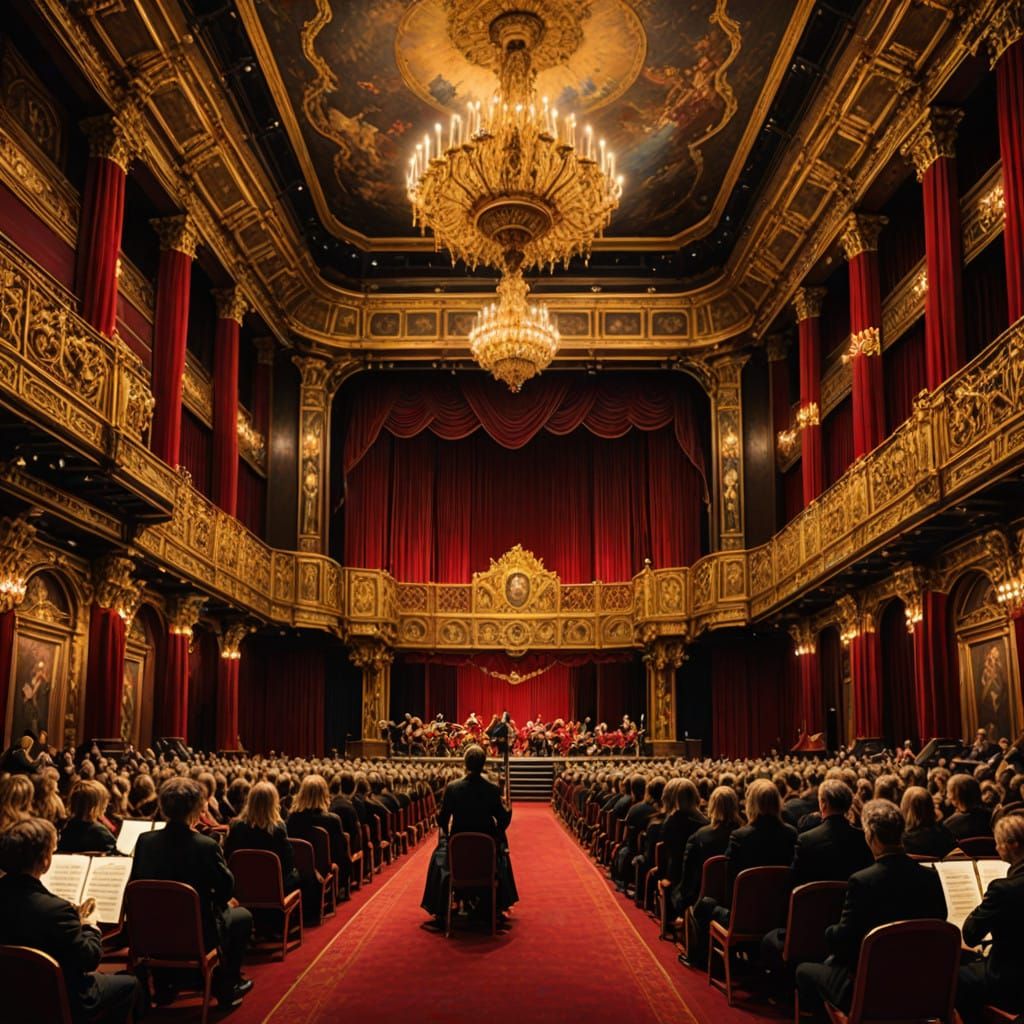 Grand Concert in Luxurious Golden Setting