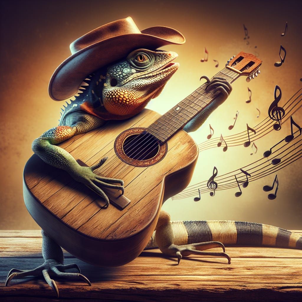 Country Music Lizard Serenade