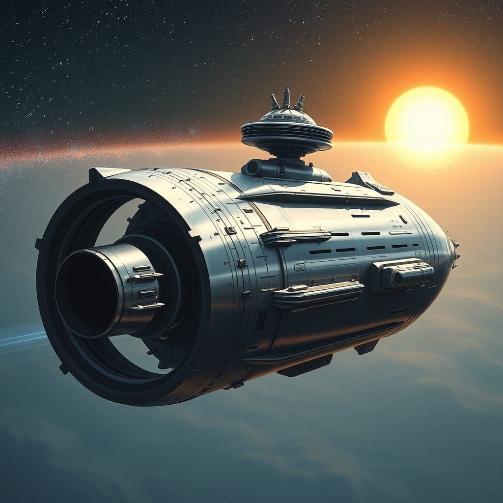 Colossal Starpunk Spaceship for Adventuring Group