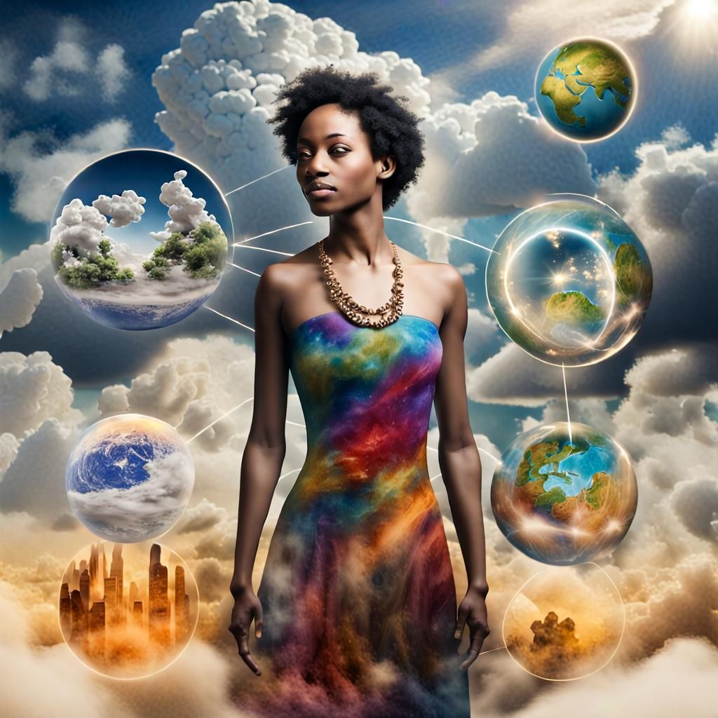 Constructing Reality: A Serene Garden at Sunrise