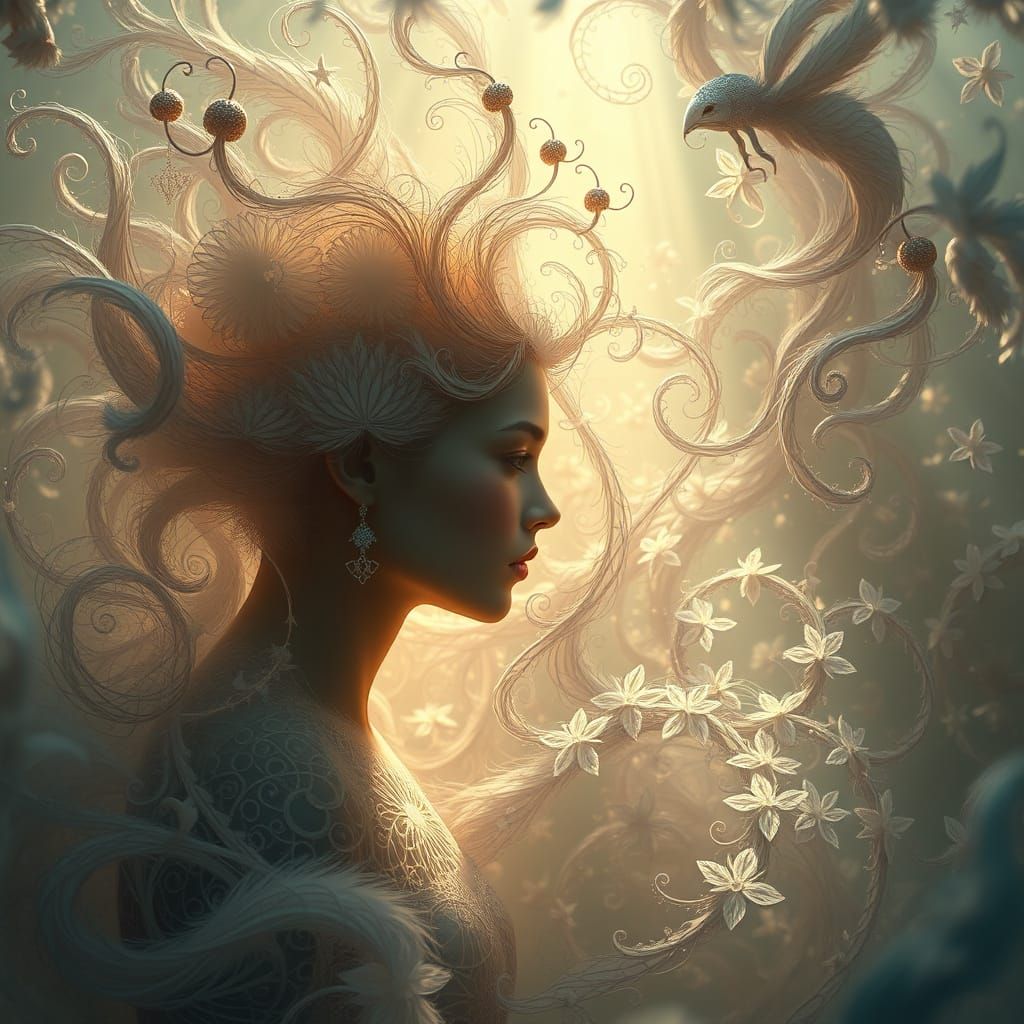 Ethereal Dreamscapes in Vibrant Gouache Style