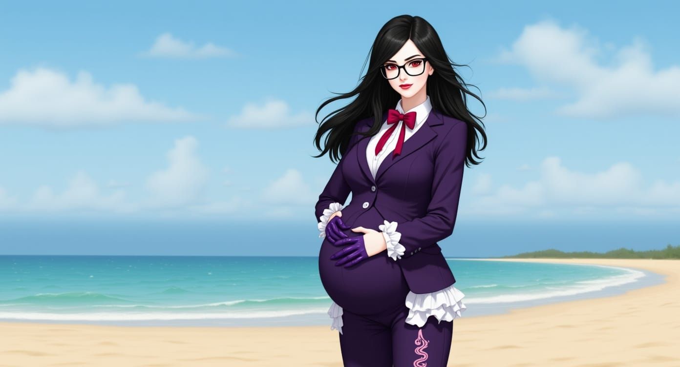 Ethereal Goddess: A Photorealistic Beach Portrait