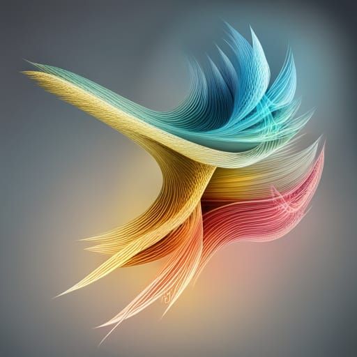 Glitter Sword: Abstract Vector Fractal Art