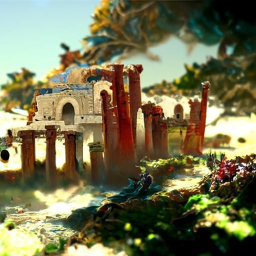 Fantastical Carthage Matte Painting in Deep Color