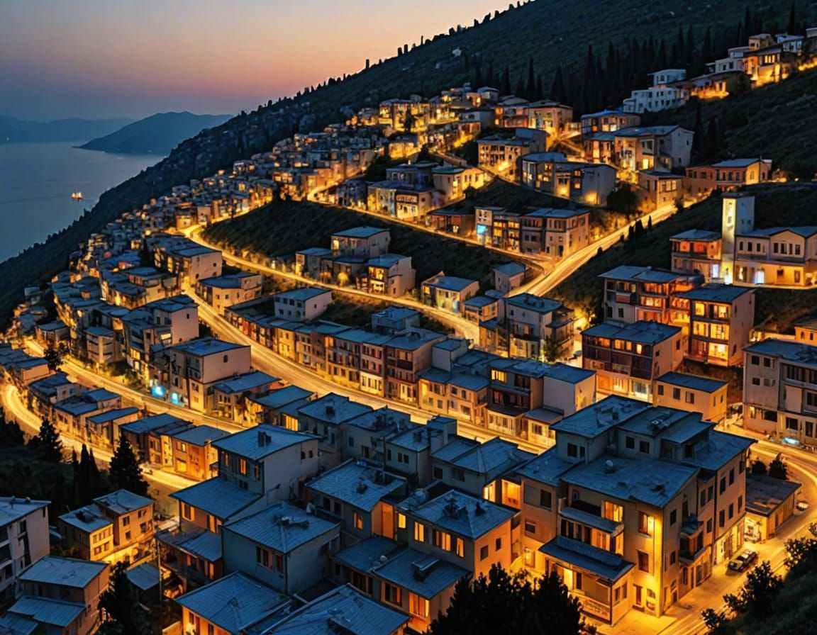 Serene Mountain Valley with Ancient Road and River