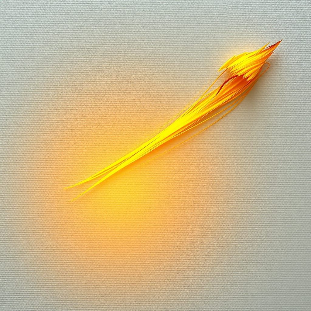 Ethereal Artwork with Golden Light