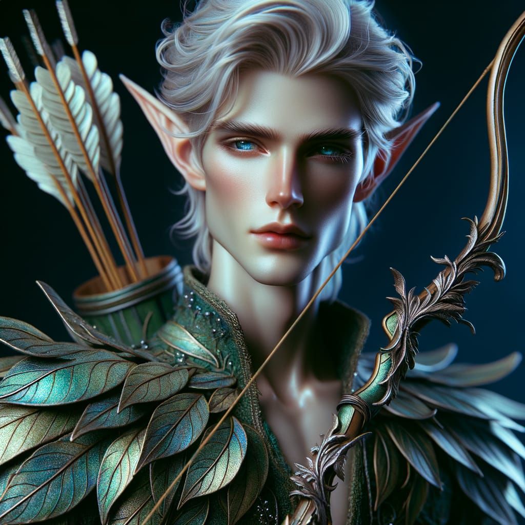 Ethereal Elf in Ancient Forest Armor