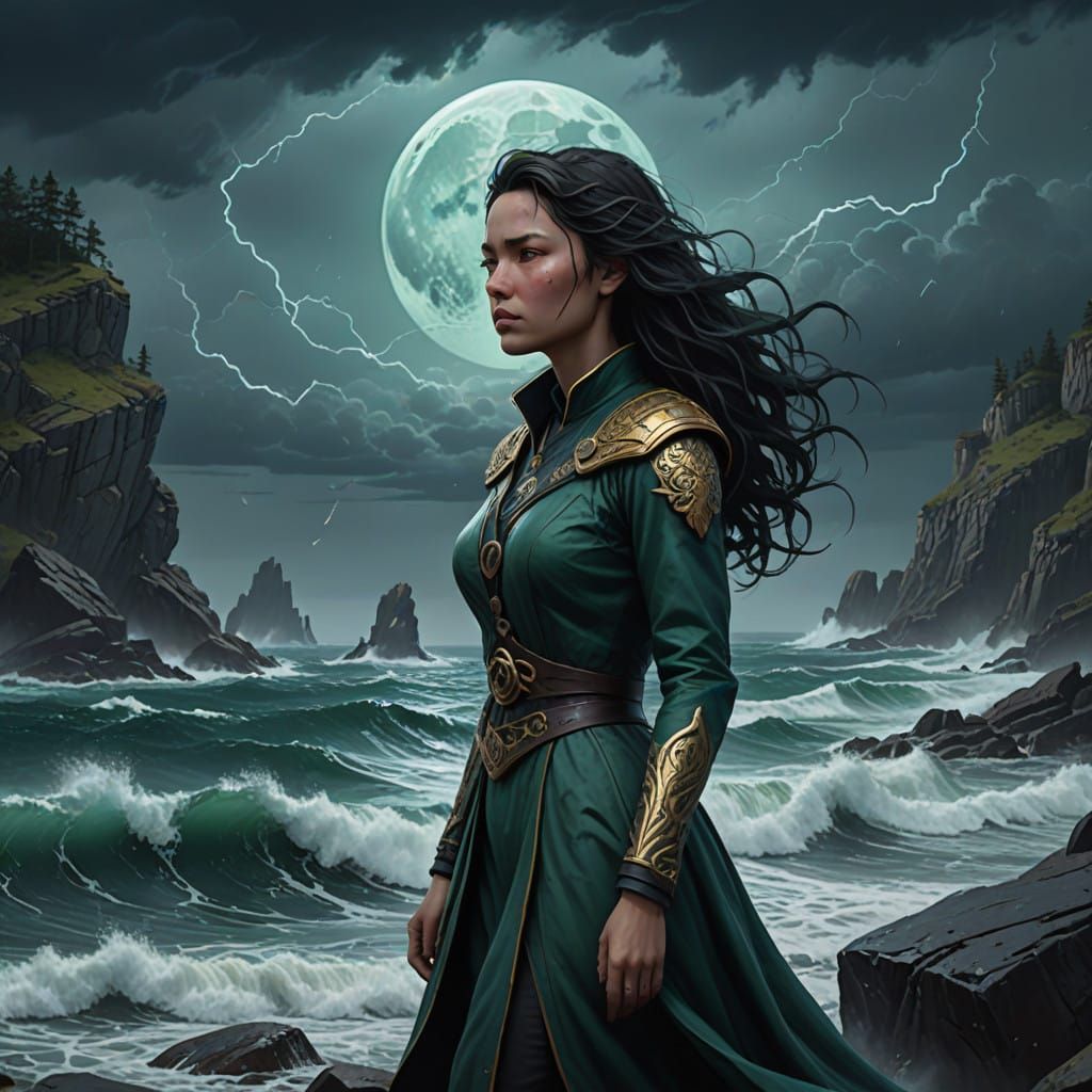 Siren Goddess of the Stormy Sea