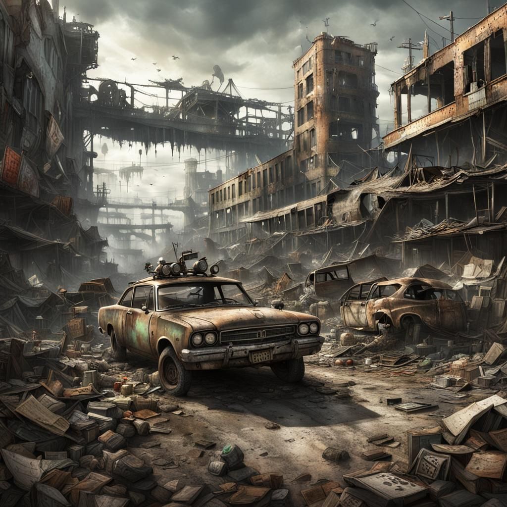 Surreal Post-Apocalyptic Wonderland