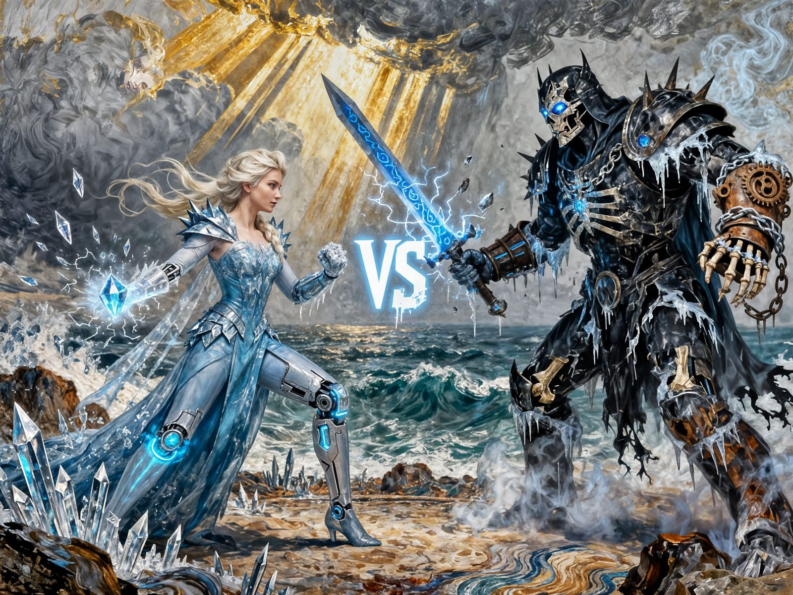 Elsa vs. Lich King: Frozen Warrior Battle