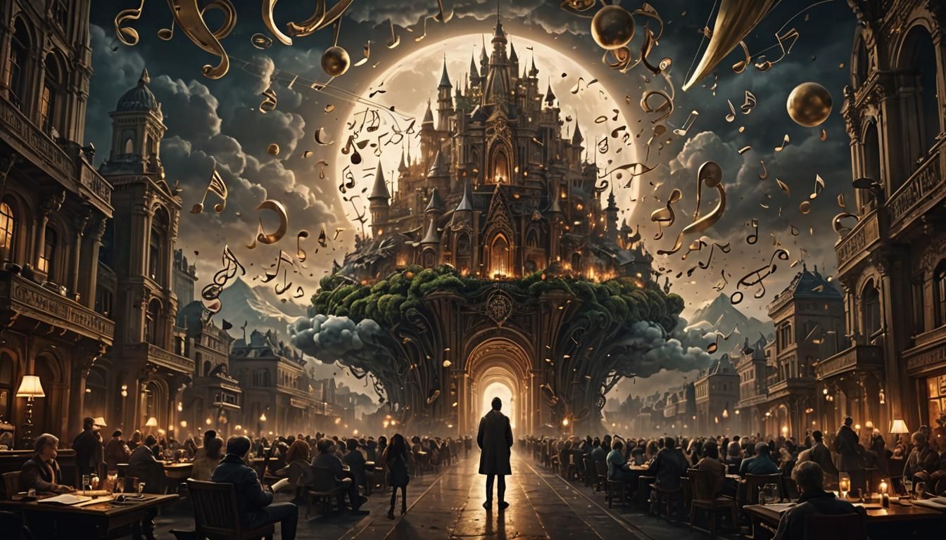 Elusive Music: A Dramatic Digital Painting