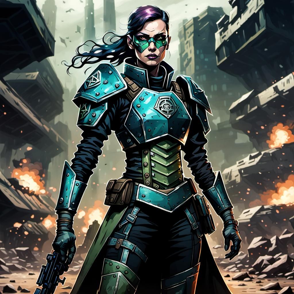 Eldritch Dystopian Woman General