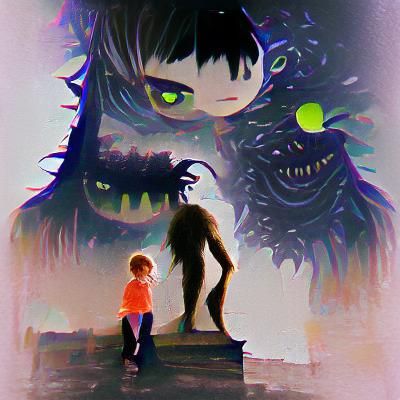 The Child and the Monster: AI Interpretation