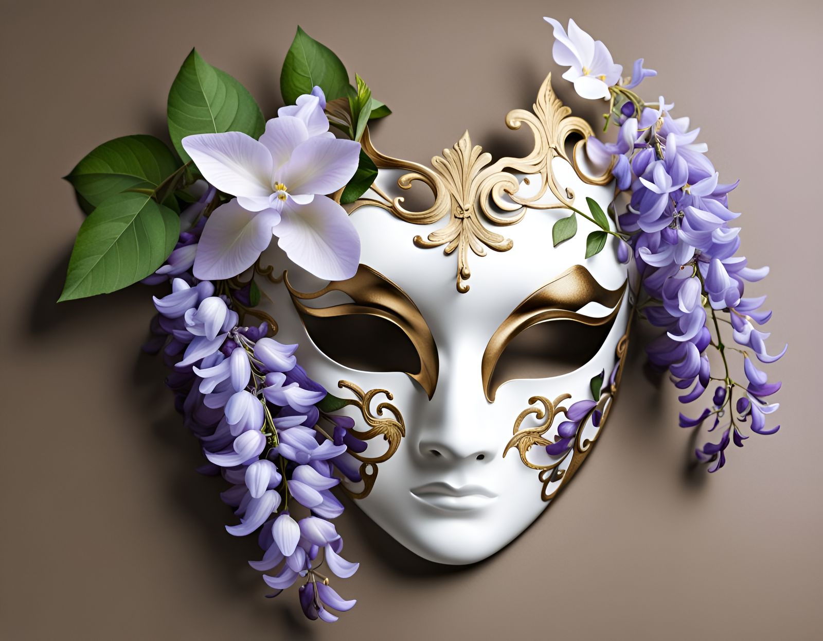 Venetian Wisteria Mask