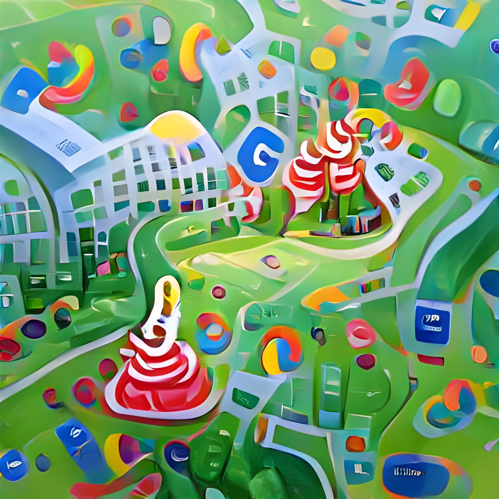 Candyland Wonderland in Gouache