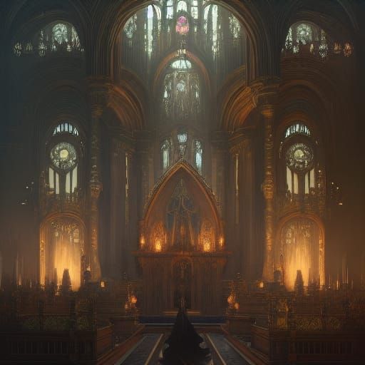 Dark Fantasy House of Holy Concept Art