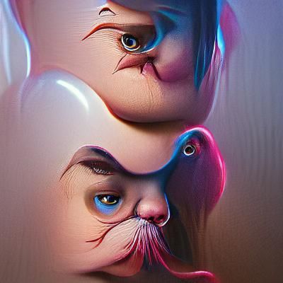 Surreal Doppelganger Portrait in Muted Tones