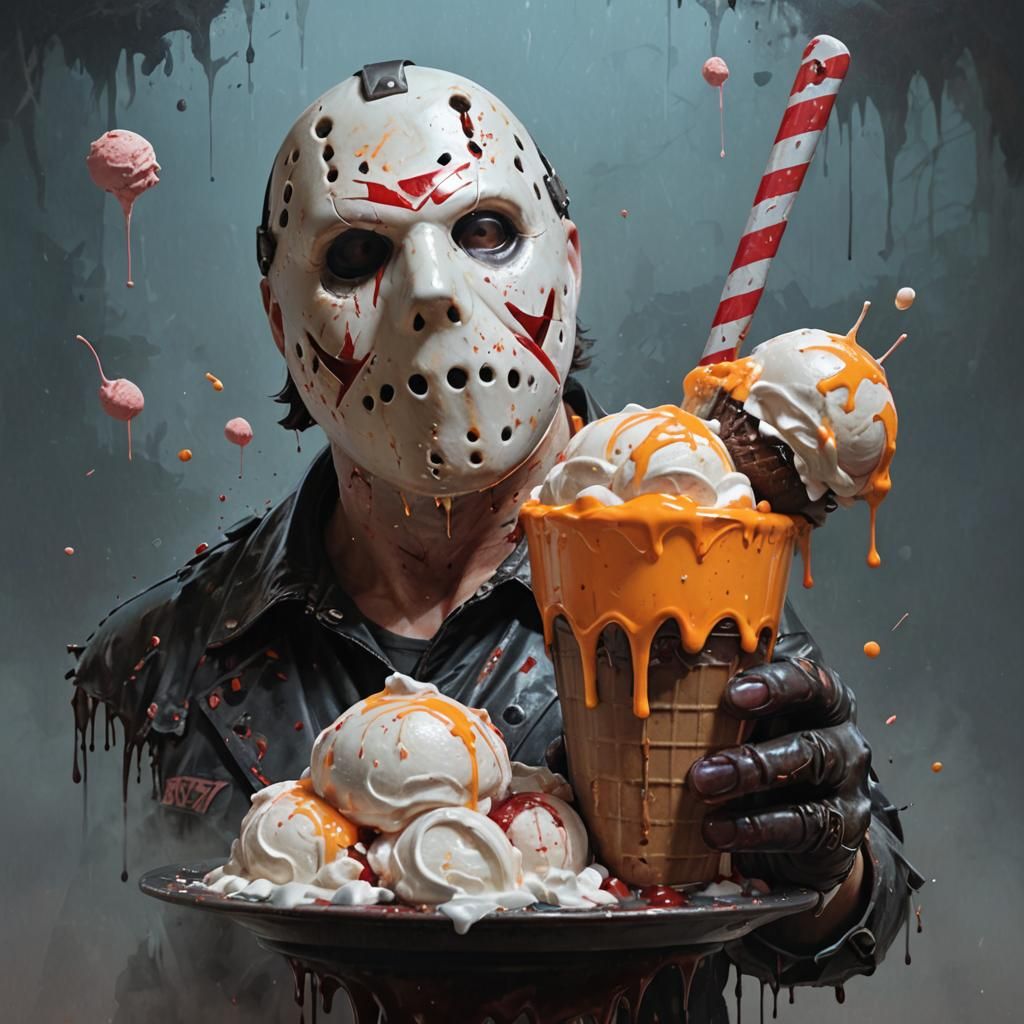 Creamsicle icecream day for Jason Voorhees