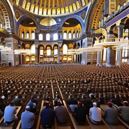 High Mass at Renovated Hagia Sophia