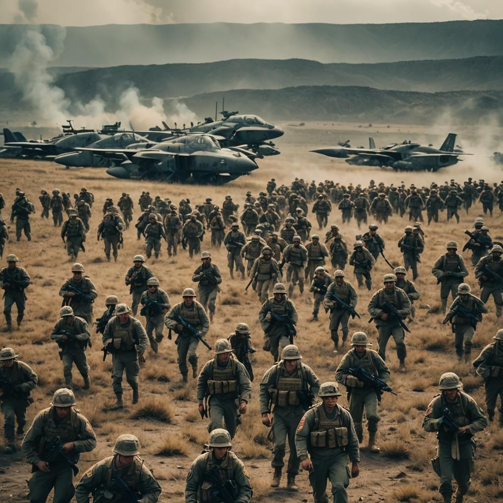 Cinematic American Soldiers on 35mm Film