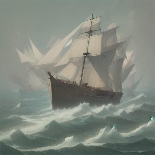 The Ark: A Rectangular Ship at Sea