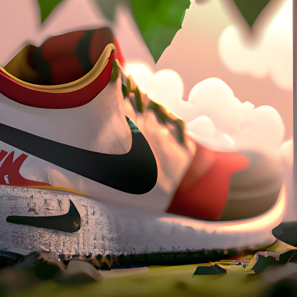 Nike Shoes in Studio Ghibli Anime Style