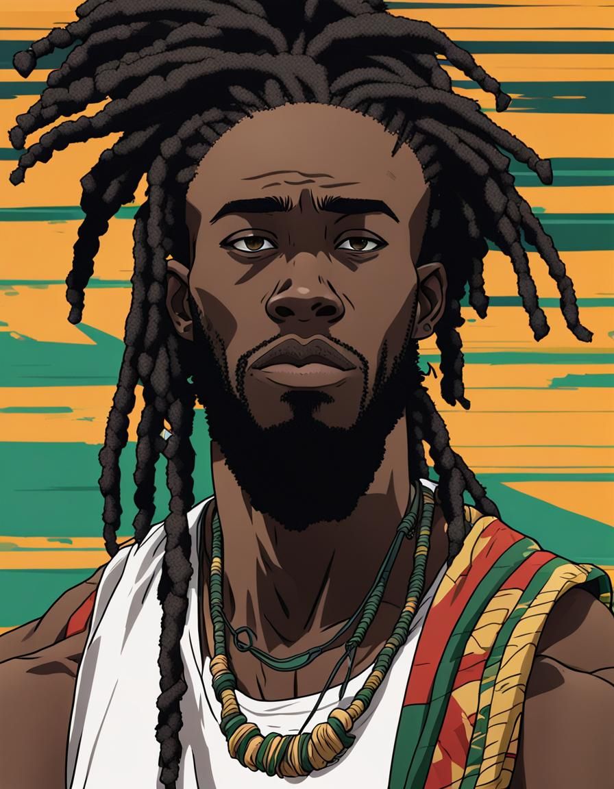 Anime Runner with Dreads