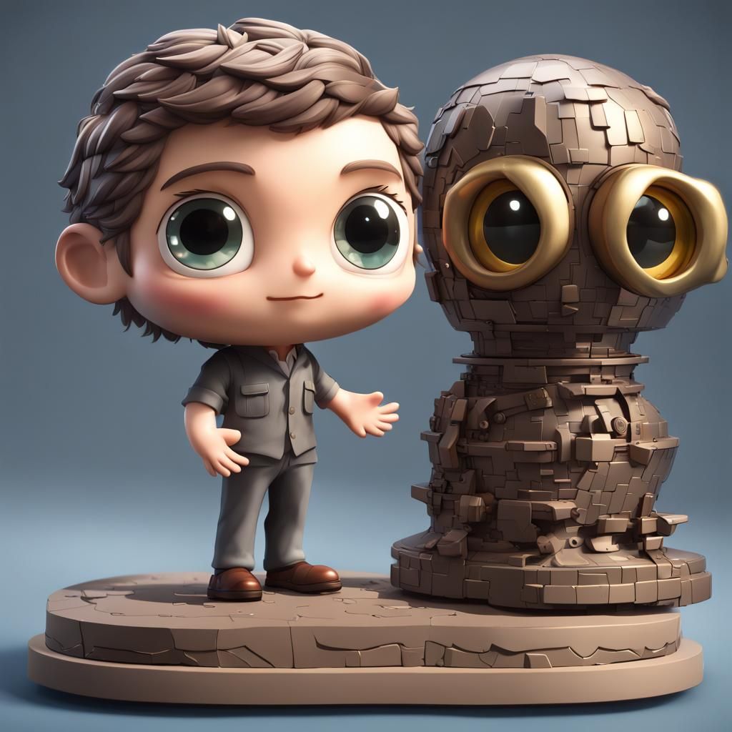 Anime Chibi Bradley Cooper Building Oscar Puzzle