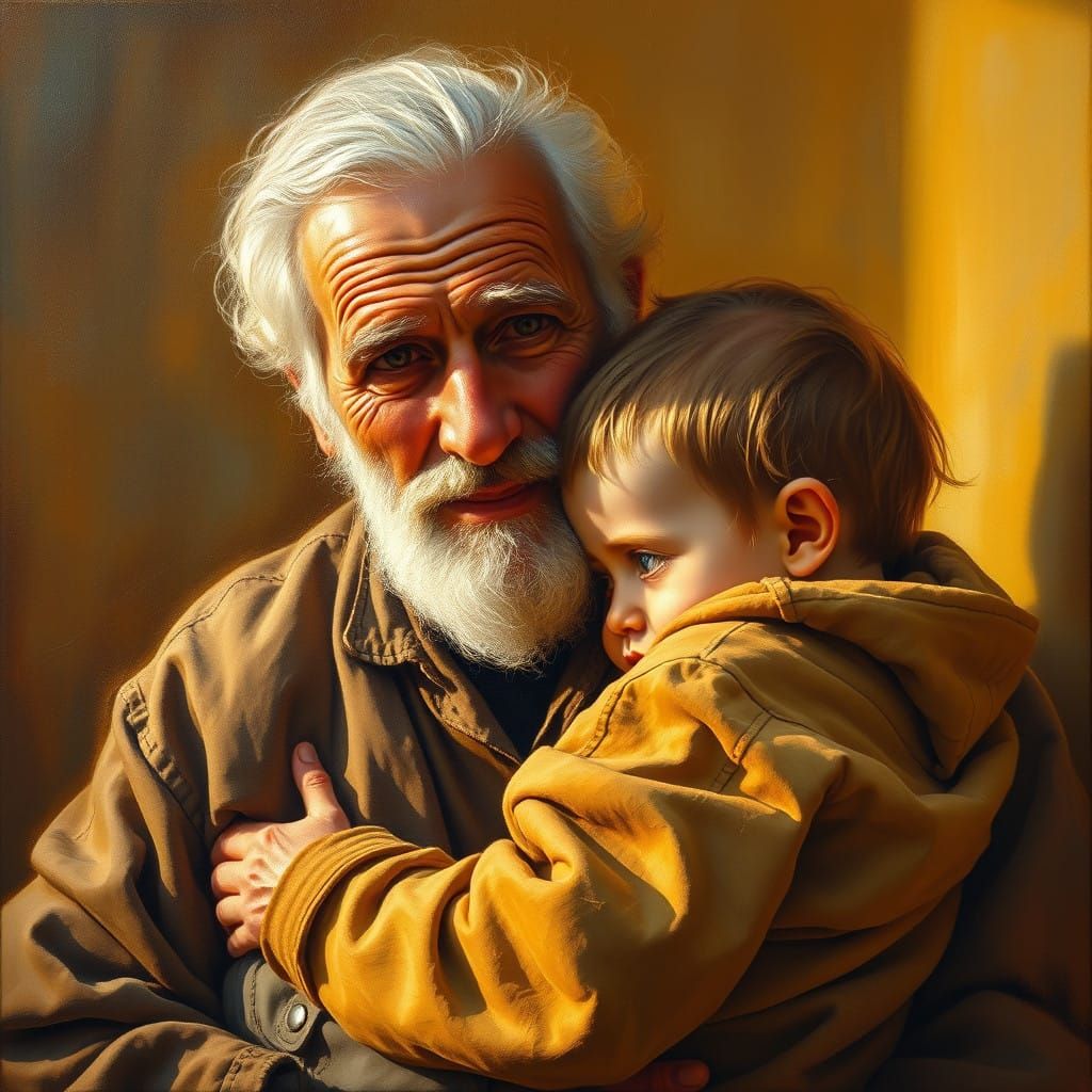 A Gentle Grandfather's Love Shines Brightly