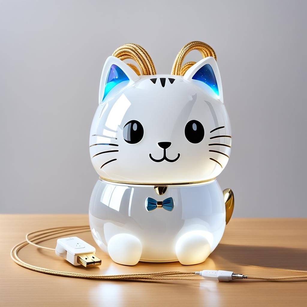 Glowing Cat Device with Reflective Ears