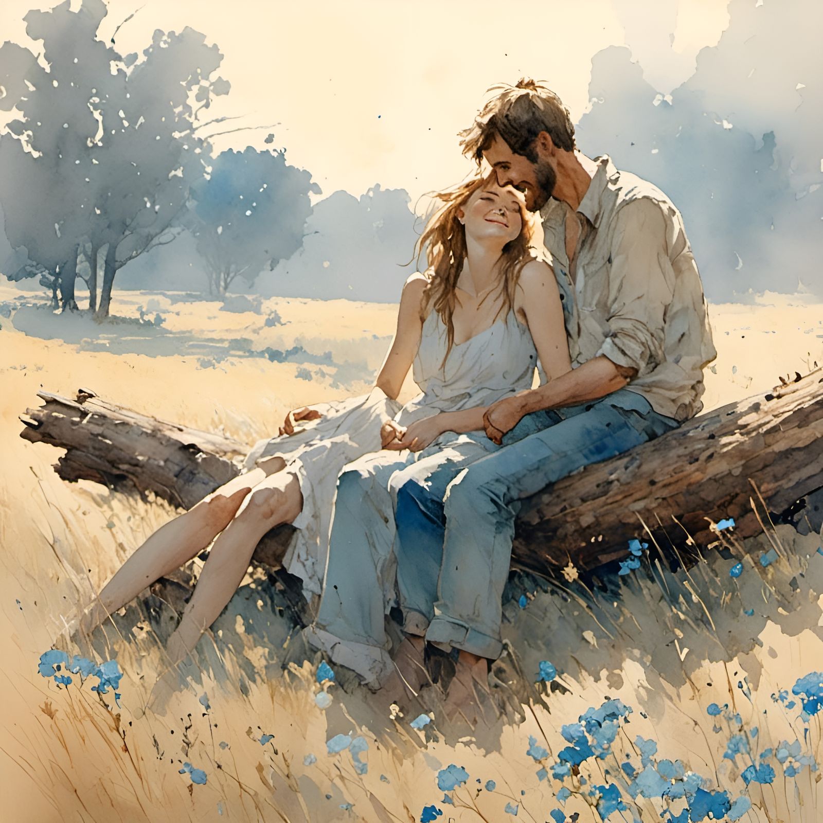 Watercolor - Field of Dreams