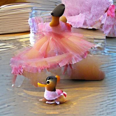 Duck Ballerina in Pink Tutu
