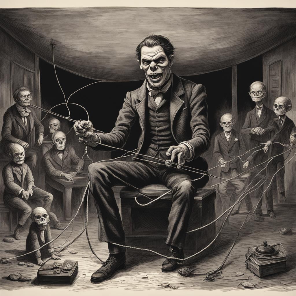 Sinister Puppeteer Controls People with Hypnosis