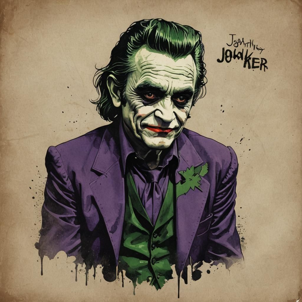 Johnny Cash as the Joker: AI Mashup