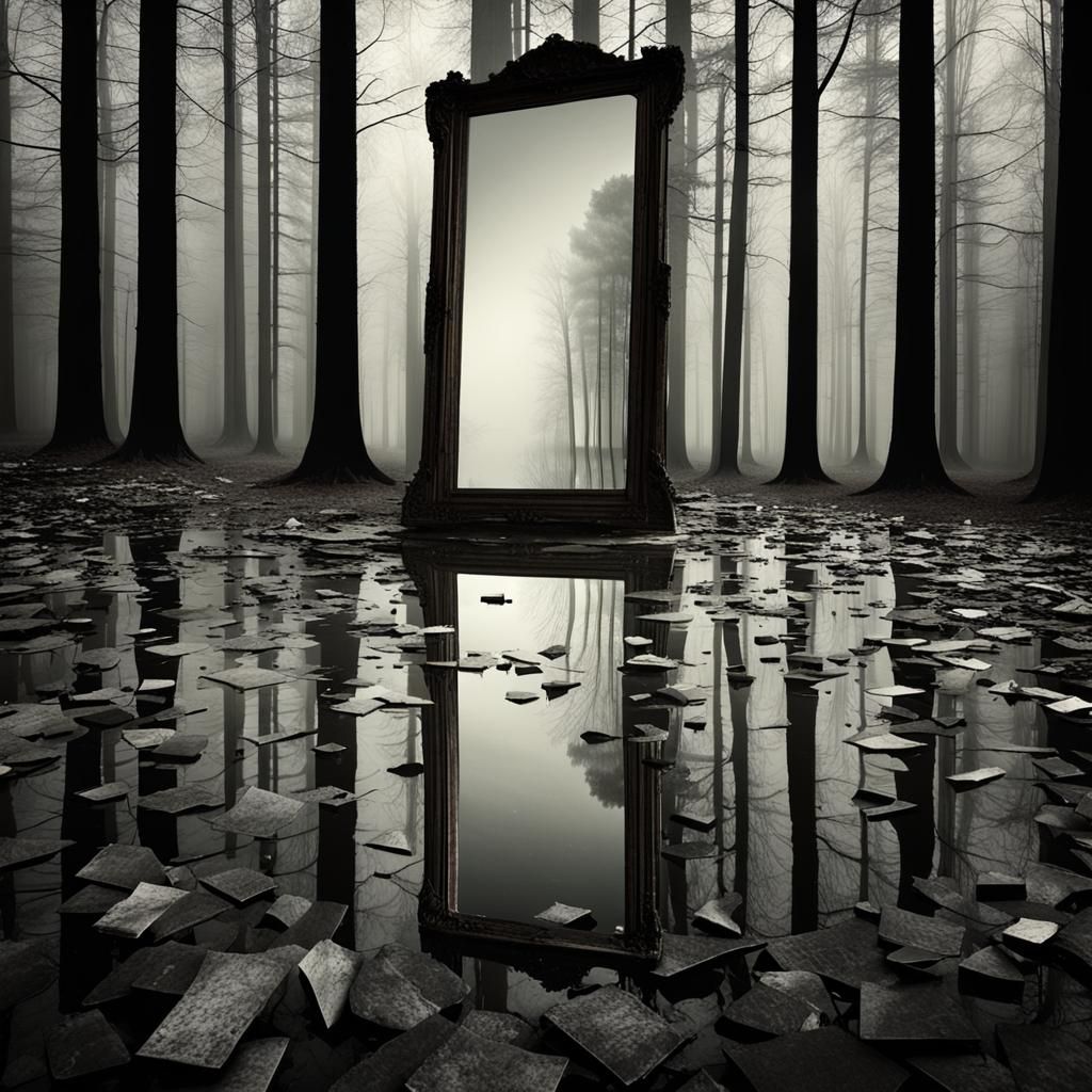 Antique Mirror to Eerie Forest Path