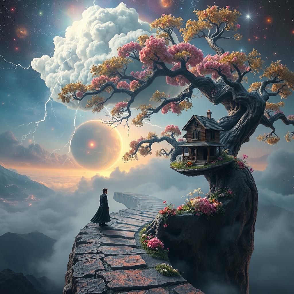 Ethereal Journey on a Twisting CosmTree Branch