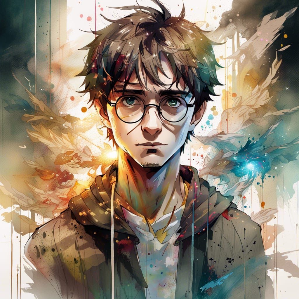 Anime Portrait of Harry Potter