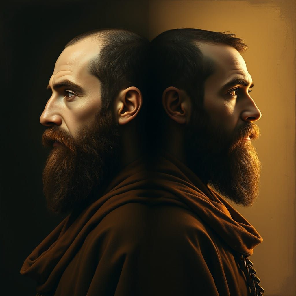 Two-Faced God in Contrast